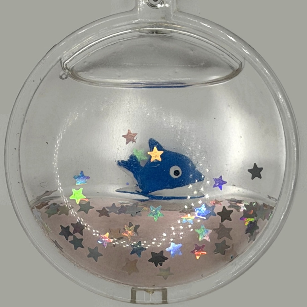 Clear Bubble Snow Globe Keychain